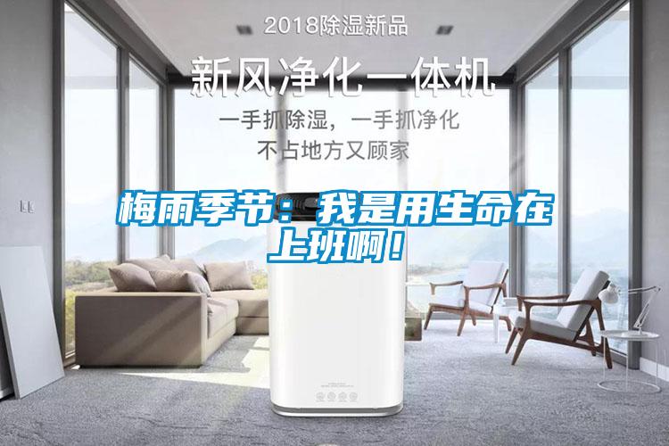 梅雨季節：我是用生命在上班啊！