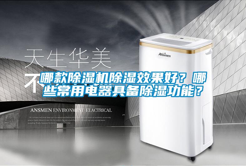 哪款除濕機除濕效果好？哪些常用電器具備除濕功能？