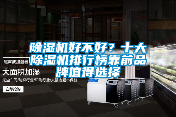 除濕機(jī)好不好？十大除濕機(jī)排行榜靠前品牌值得選擇